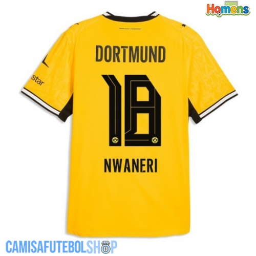 Camisa de time de futebol Borussia Dortmund Ethan Nwaneri #18 Replicas 1º Equipamento 2026-27 Manga Curta